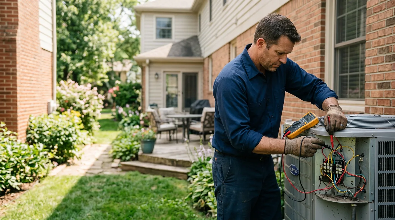 HVAC technician working near Tasley, VA